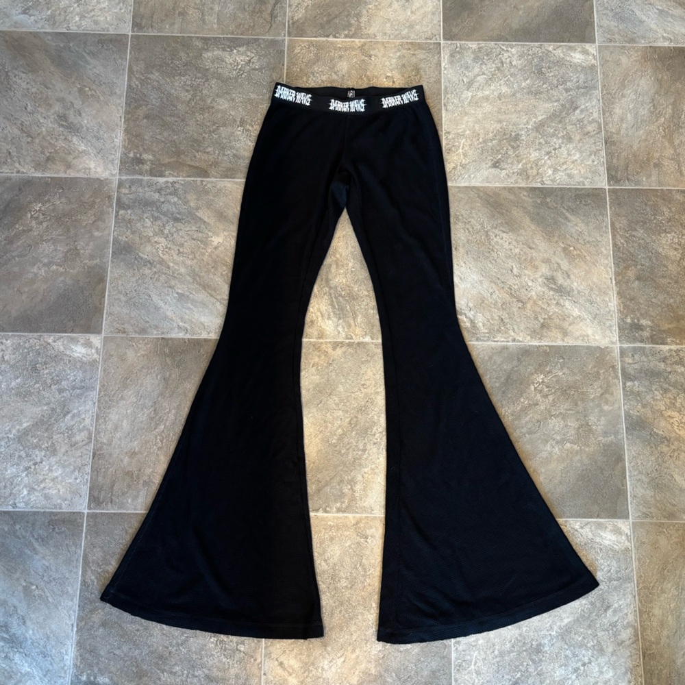 Black Flared Leg Warmers